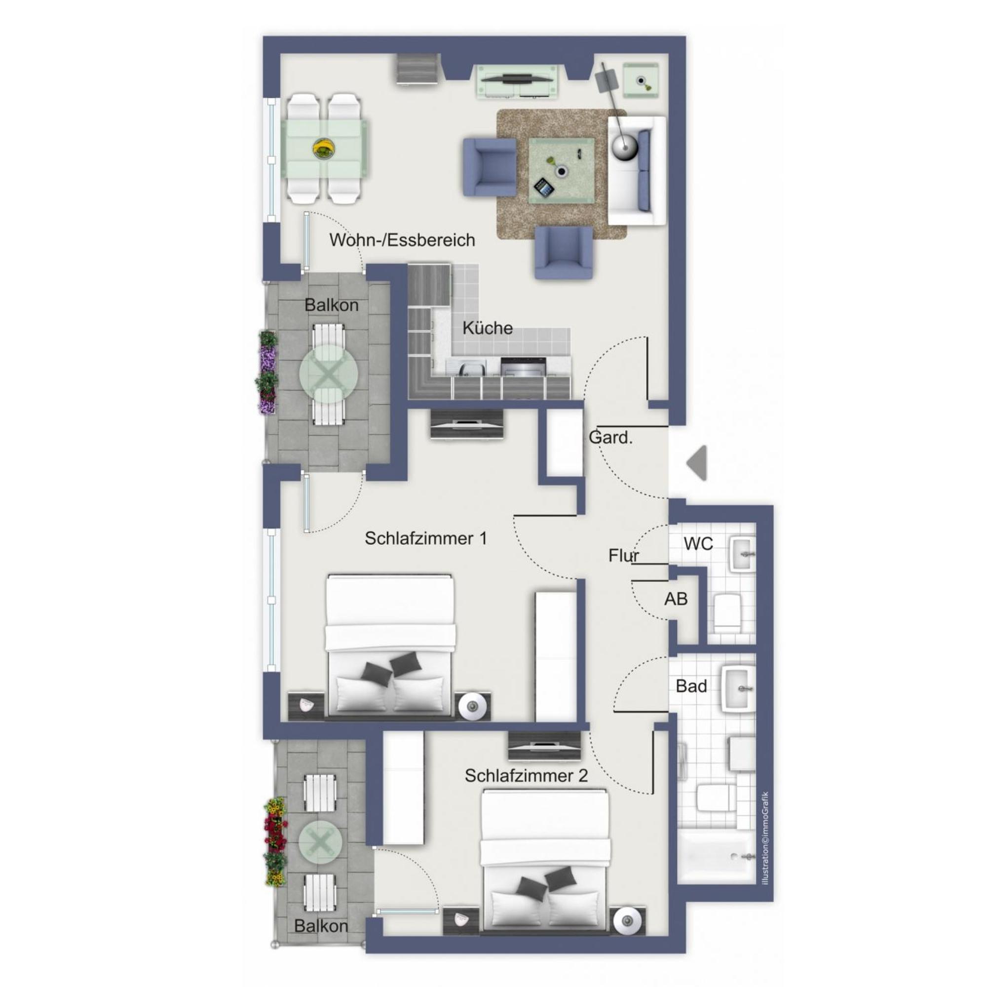 Villa Hanse Wohnung 304 Кюлунгсборн Екстер'єр фото